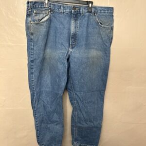 mens carhartt Jeans Worn Work Pants 44 X 30‎